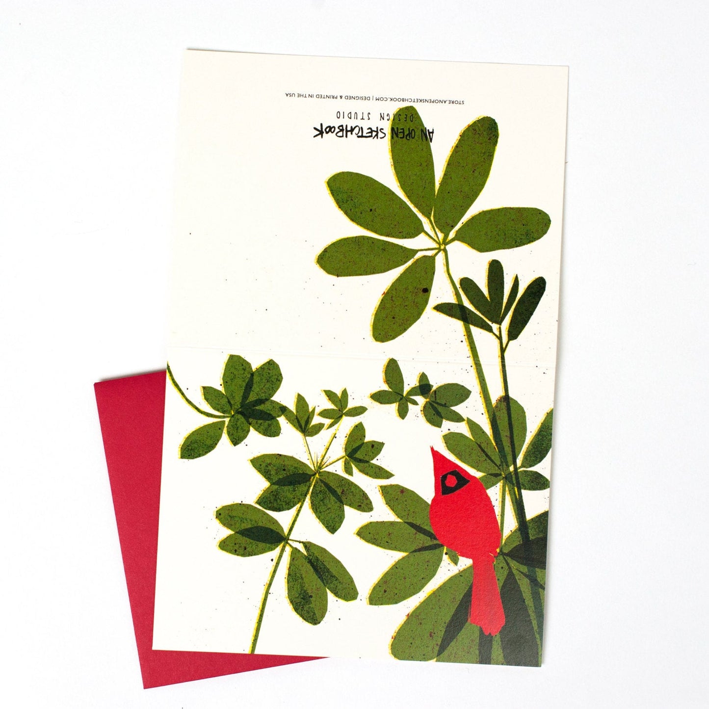Cardinal and Rhododendron
