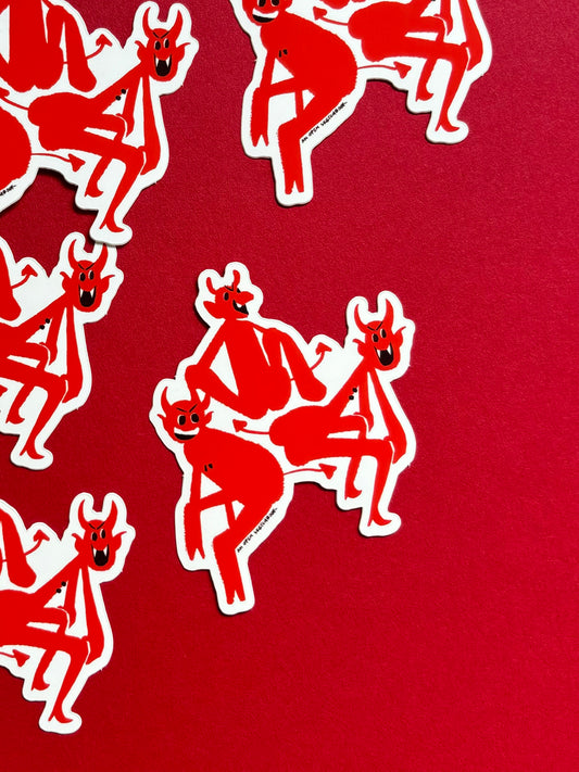 Twerking Devils Sticker