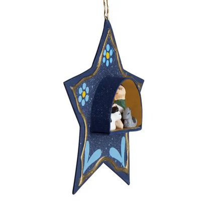 Tiny Retablo Star Ornament