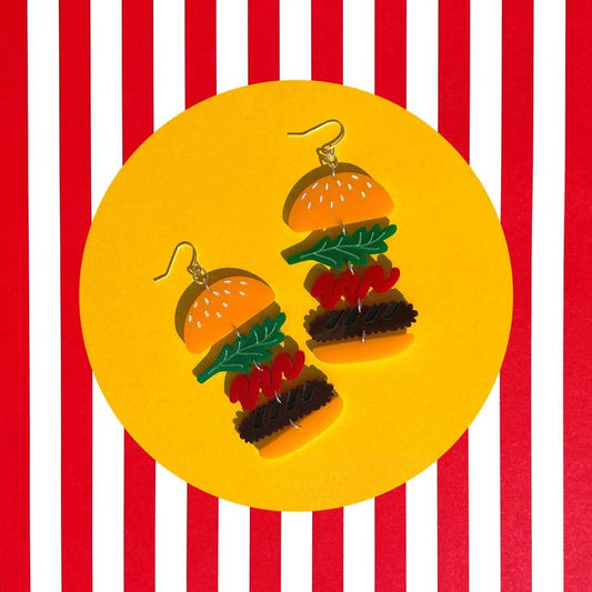 The Totally Possible Burger Acrylic Drop Earrings